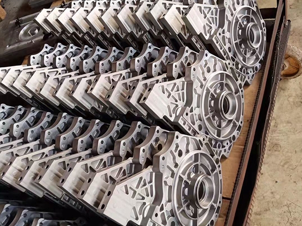 Display of die cast aluminum products