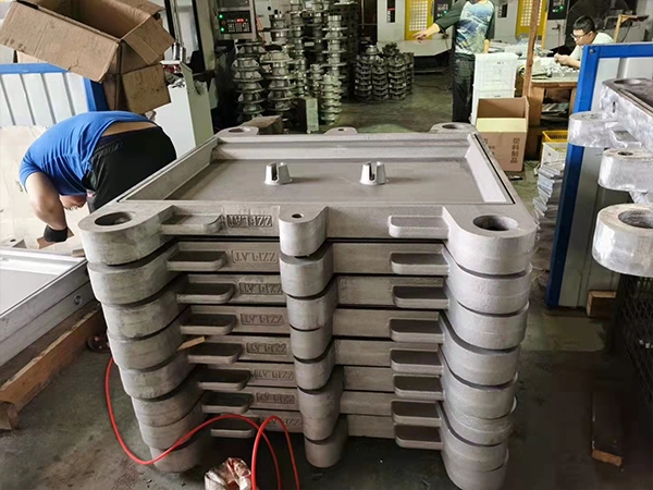 Sand cast aluminum product display